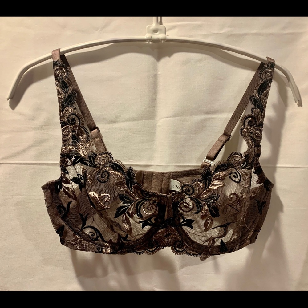 SOMA Sensuous Lace Unlined Bra SZ 36C
